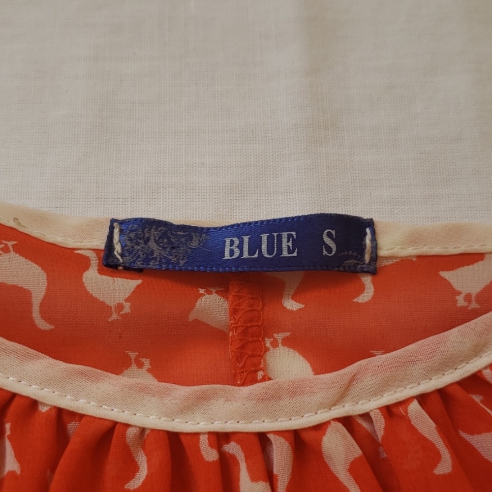 BLUE BABYDOLL TOP - Picture 6 of 8
